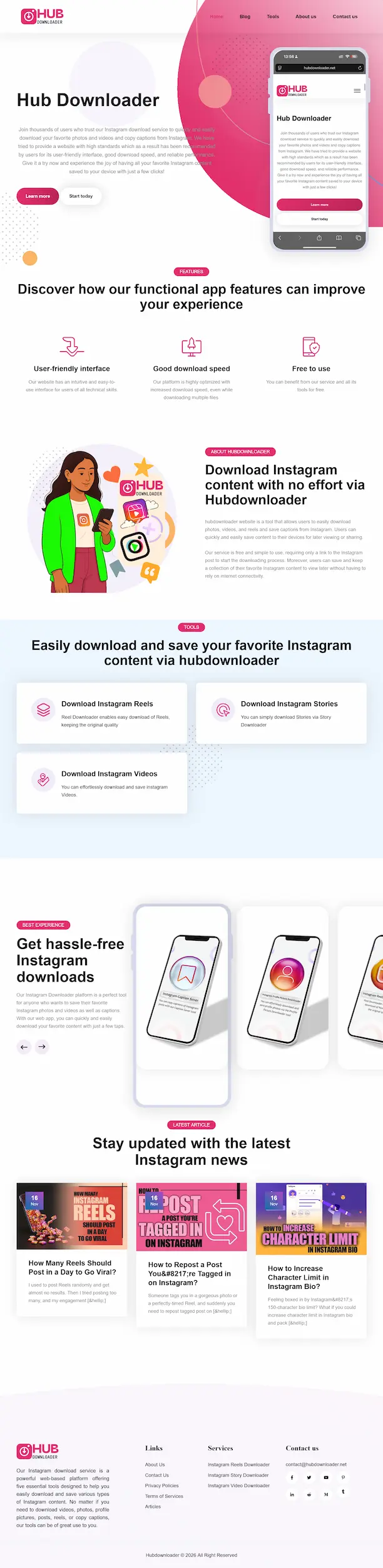 سایت hubdownloader